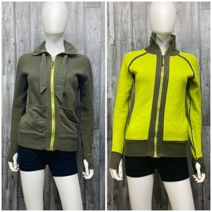 Lululemon Post Savasana Jacket Reversible Fatigue Green/Antidote [2]